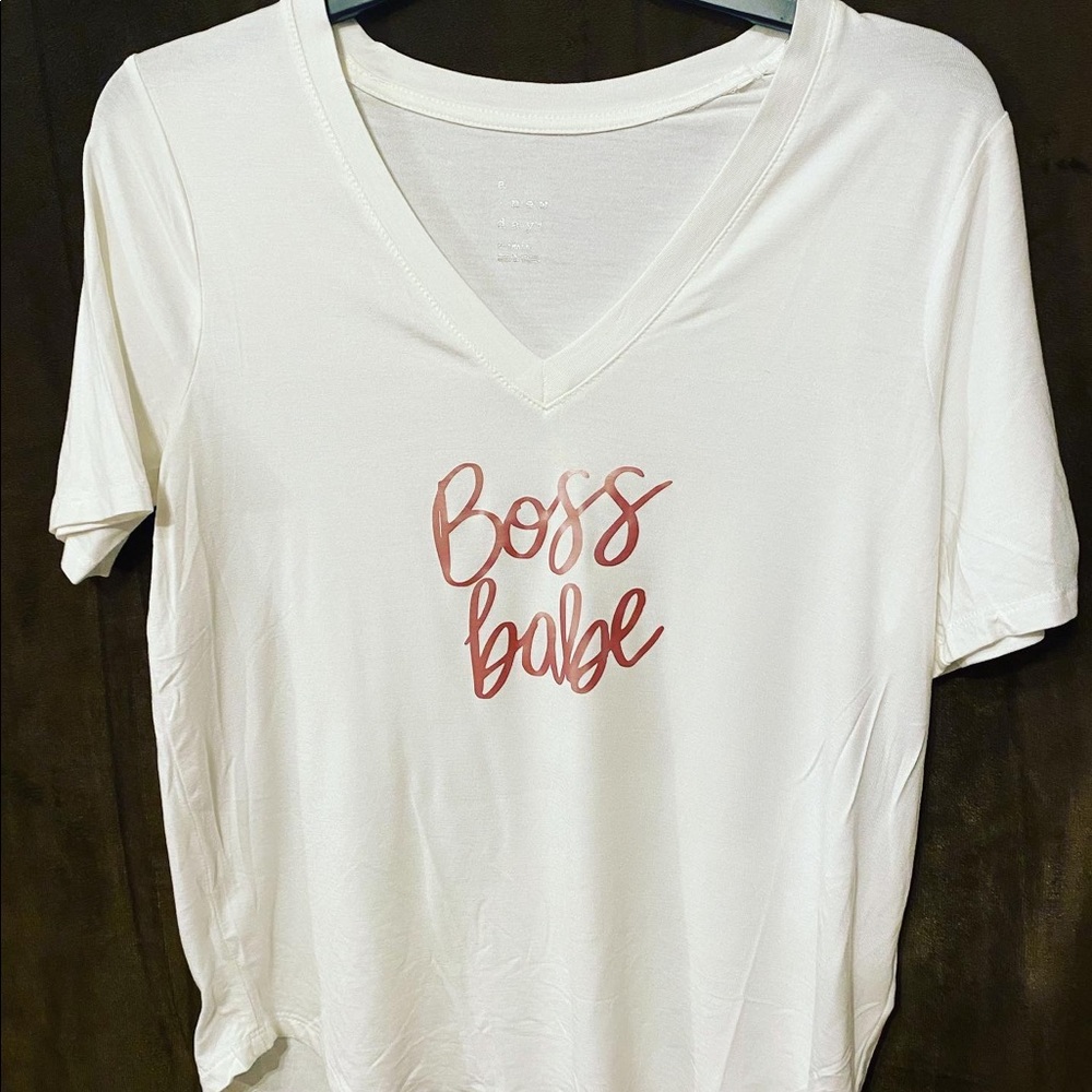 Custom designed blouse boss babe